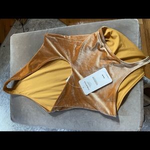 Fabletics velour bodysuit